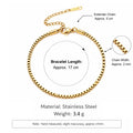 5Pcs Minimalist Chain Bracelets Women Stainless Steel Twist/Paperclip/Cuban Adjustable Stack Jewelry - Visuel 12 | SAMAG