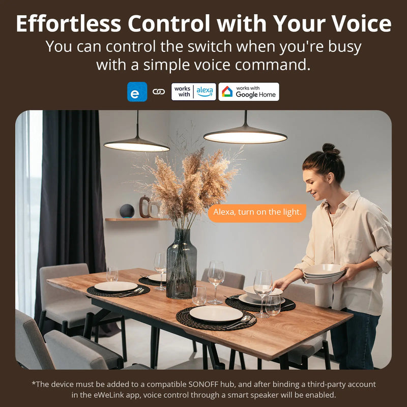 SONOFF ZBM5 SwitchMan Zigbee Smart Wall Switch Supports No Neutral and Neutral Wire Detach Relay Mode Works with Home Assistant