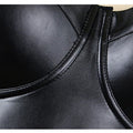 Wechery Women Leather Corset Top Crop Bustier Gothic Bra Push Up Bodice Sexy Lingerie Corselet Party Short Camis Plus Size 6XL