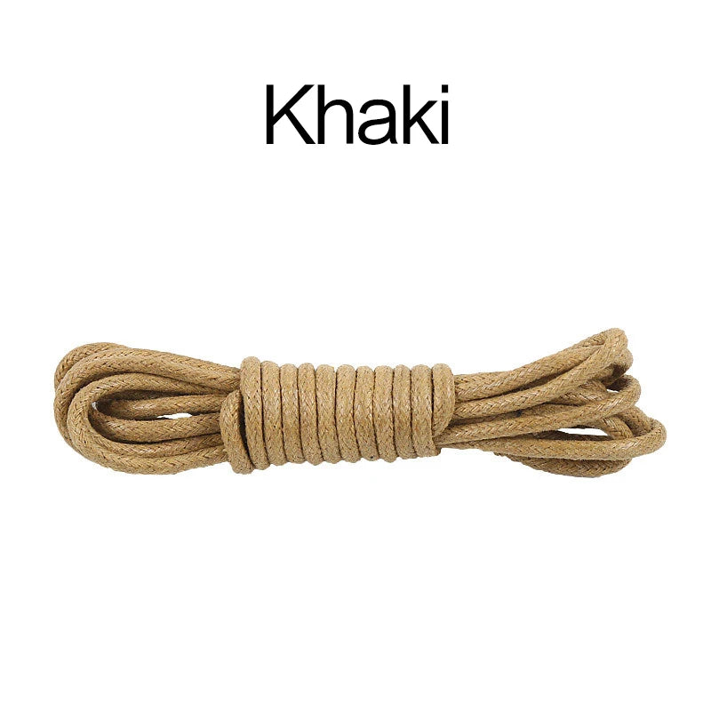 70/90/120/150/160CM Waxed Cotton Round Shoe laces Leather Shoes lace Waterproof ShoeLaces Men Boots Shoelace Shoestring