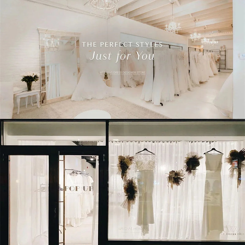 Roycebridal Strapless A Line Wedding Dress Court Train - View 4 | SAMAG