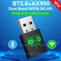 2 IN 1 WIFI6 AX900 USB WiFi Bluetooth 5.4 Wireless Adapter Dual Band 2.4G+5GHz 900Mbps Network Card Receiver Dongle | SAMAG