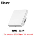 SONOFF ZBM5 80/86 Type Zigbee Smart Wall Switch Supports No Neutral and Neutral Wire Detach Relay Mode Works with Home Assistant