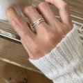 925 Sterling Silve Love Heart Hollowed Out Ring For Women Girl Extremely Fine Korea Ins Jewelry Gift Dropshipping