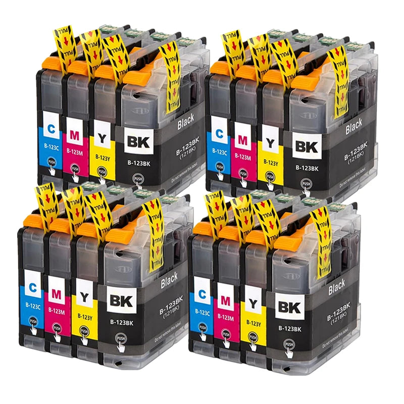 LC123 LC-123 LC 123 XL LC123XL Ink Inkjet Cartridges For Brother MFC J4410DW J4510DW J4610DW J4710DW J470DW J6920DW