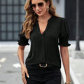 Women Summer Style Blouses Shirts Lady Casual Short Puff - View 4 | SAMAG
