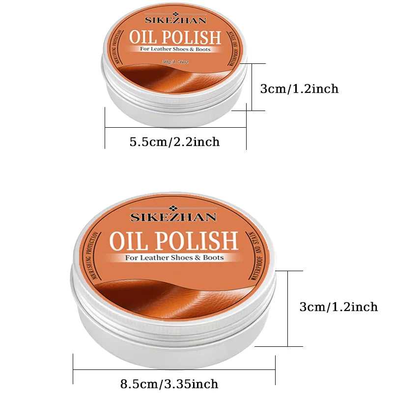 Finest Leather Shoe Polish Oil – Premium Shoe Care Cream for Leather Shoes and Boots, Nourish Restore Shine Waterproof & Protect