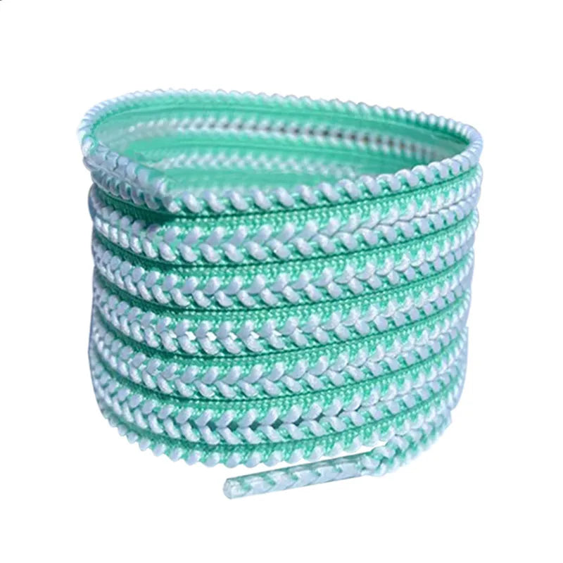 Multicolor Track Anti-slip Serrated Shoelaces Canvas Black White Runing Shoes laces Women Men Sport Casual Net Shoes Shoelaces