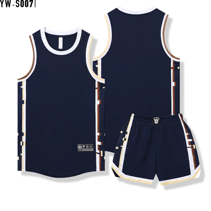Basketball Jersey Adult Customize Quick-drying Training Uniform Shirt Sportswear Tracksuit Sport Suit Clothes Men Team Outfit