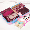1/6pcsTravel Storage Bag Set for Clothes Tidy Organizer Wardrobe Suitcase Pouch Travel Organizer Bag Case Shoes Packing Cube Bag
