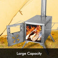 Camping wood stove stainless steel tent portable burning - View 5 | SAMAG