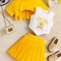 Summer girls' set, breathable and cool solid color | SAMAG