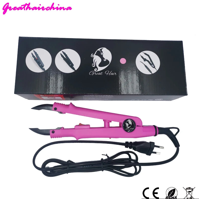 JR-611 Professional Mini Hair Fusion Iron Constant Temperature Heat Keratin Melt Extension Connector Tool for Hairdress