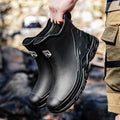 Short Rain Boots Men Fashionable New Rain Boots Work Fishing Waterproof Water Shoes Outdoor Non-slip Rubber Shoes Wear-resistant