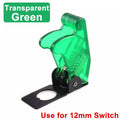Auto Car Boat Truck Illuminated Led Toggle Switch ON OFF With Safety Aircraft Flip Up Cover Guard 12V20A Transparent