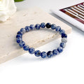 Natural Stone Beads Bracelet For Women Men Agate Crystal Quartzs Aquamarines Jades Jewelry Agates Elastic Bangle Bracelets 6 8mm