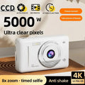 4K Digital Camera CCD Portable Card Camera Entry-level Camera Dual Camera Flash 50 Million Pixels Auto Focus Record Anytime