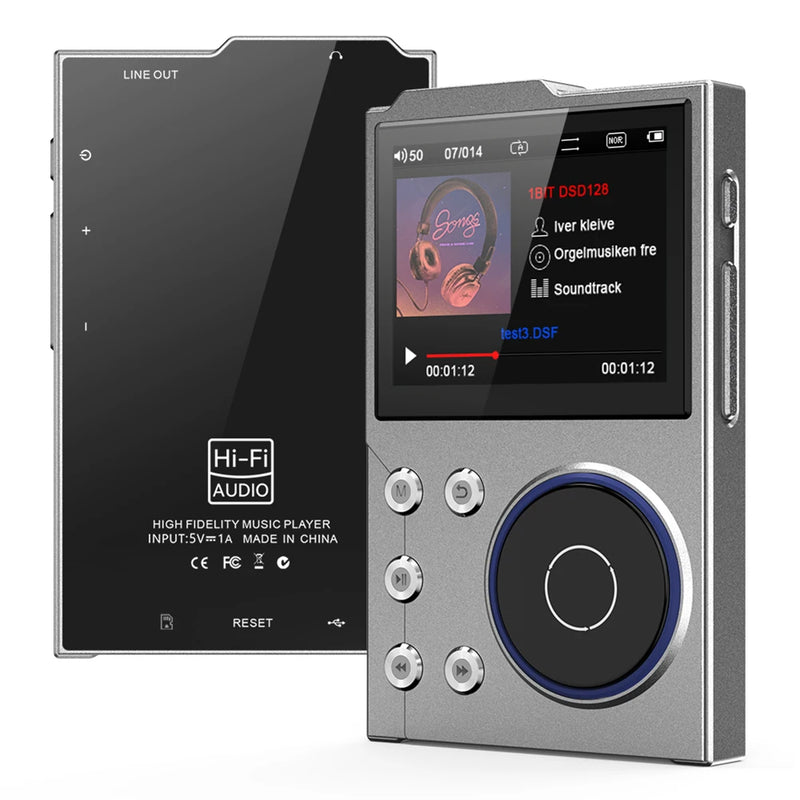 HiFi MP3 Player Lossless DSD Digital Audio Music Player Bluetooth-Compatible 5.3 Digital Music Player HiFi Lossless Audio Player