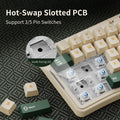Ajazz AK35I V3/V4 MAX Tri-mode Wired Bluetooth Wireless Gaming Keyboard Gasket Full Key Hot Swap 104 Keys Customized Keyboard
