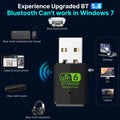 600Mbps WiFi 6 USB Wireless Network Card 2.4G/5GHz Adapter Driver - Free Bluetooth 5.4 for PC Laptops - Visuel 4 | SAMAG
