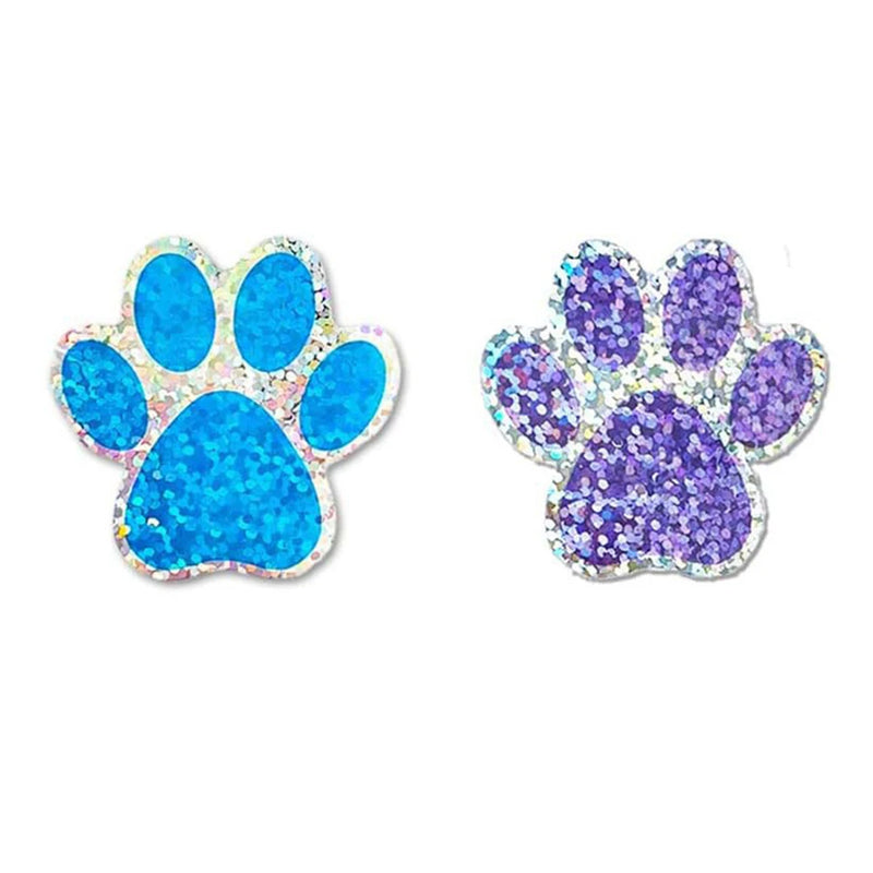 50 - Dog Cat Bear Paw Labels Stickers 1inch Colorful Print - View 2 | SAMAG