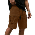 Men Multi-color Cargo Shorts Summer Loose Drawstring | SAMAG
