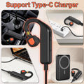 ABBREE Walkie Talkie Wireless Bluetooth Headphone Handsfree Earpiece Replacement for Baofeng UV-5RH UV-32 DM-32 UV-5R MINI UV-21