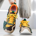 Men's Fashionable Casual Running Shoes Spring New Thick-Soled Height-Increasing Personality Street Outdoor Tennis Training Shoes