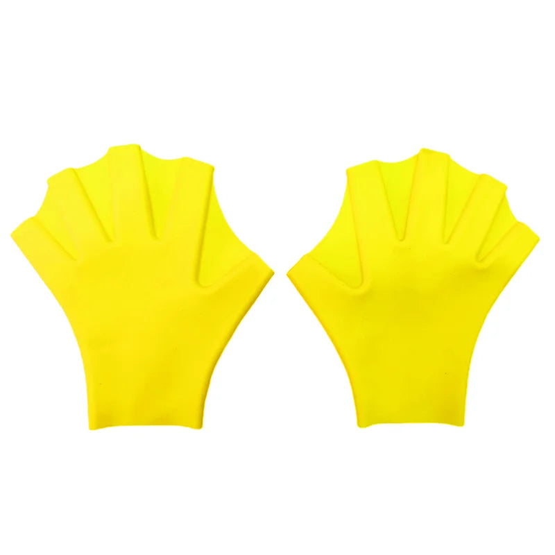 Silicone Swim Training Gloves Freestyle Breaststroke Practice Webbed Duck Palms Waterproof Adult Swimming Gear for Men Women New