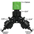 KESLA 1pcs Drip Irrigation Tap Adapter 2-Way 4-Way Splitter for Garden 1/4'' Hose Automatic Watering System Kit Bonsai Pot Plant