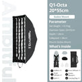 AMBITFUL Q1 Mini Bowens / GODOX Mount 30cm 45cm Octa Softbox 20*55cm Strip Softbox 30cm Softball 45cm Bounce Softbox For GODOX