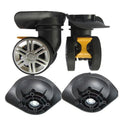 1 pair A19 DIY Replacement Luggage Wheels Repair Accessories Mute Brake Wheel
