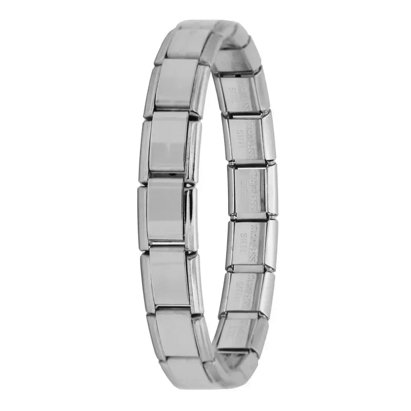 Hapiship New Women's Jewelry 9mm Width Itanlian Elastic Charm Bracelet Fashion Stainless Steel Bangle ST - Visuel 23 | SAMAG