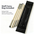 Detachable Spliced Wushu Bo Staff 4 Sections White | SAMAG