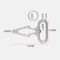 Self Defense Weapons Outdoor EDC Survival Tool Defence Personal Keychian Stinger Bottle Combination Opener Wrench for Men Women