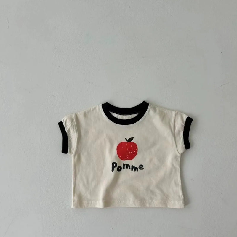 TZ24034 Summer Baby Boy and Girl Thin Cotton Cute Apple | SAMAG