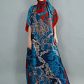 Luxury Soft Muslim Print Abayas Women Short SLeeves | SAMAG