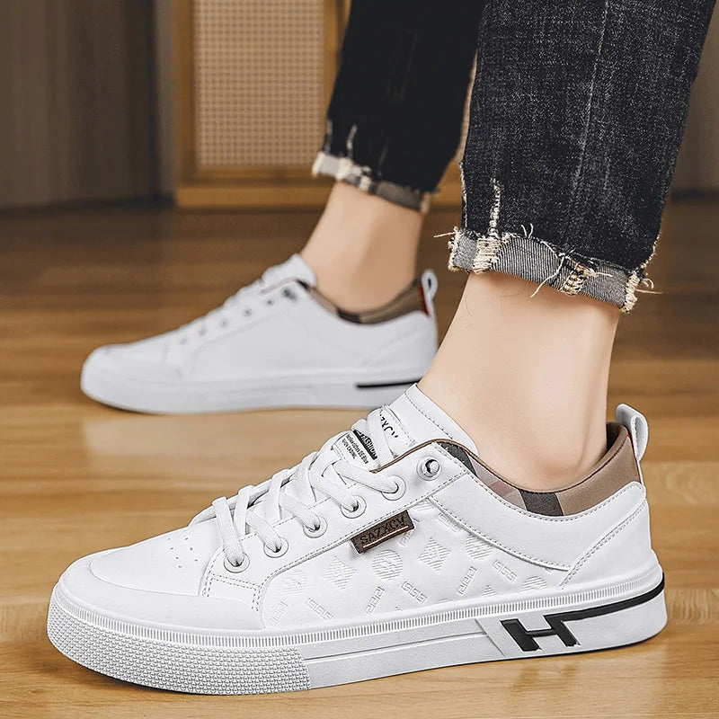 White Casual Sneakers Men Skateboard Shoes Classic - View 2 | SAMAG