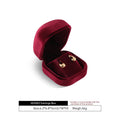 Yinbeini Wedding Ring Box Velvet Jewelry Box Collection Bracelet Necklace Pendant Storage Case Jewelry Display Organizer H030