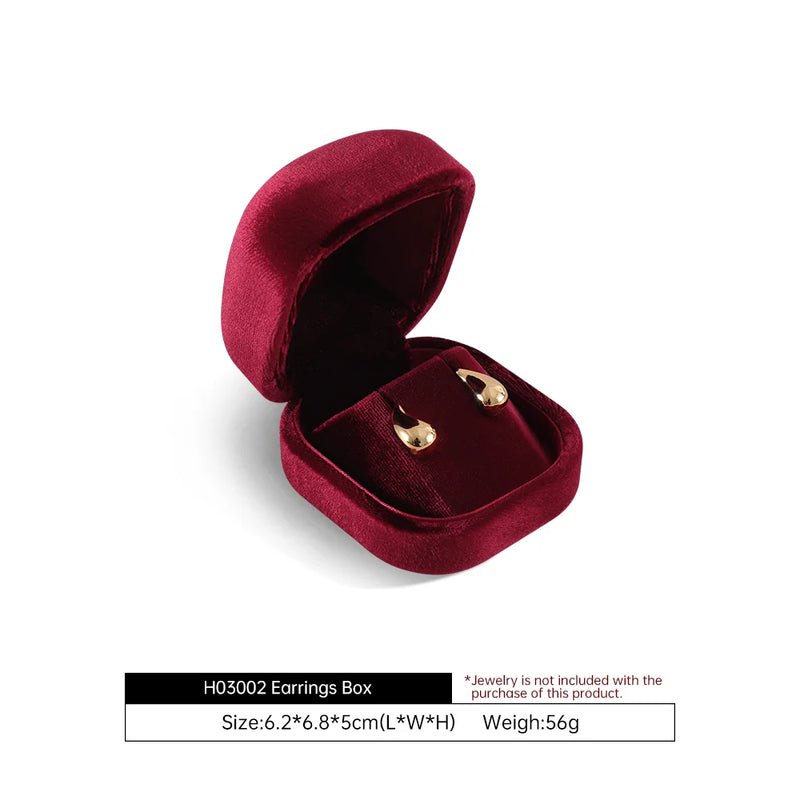 Yinbeini Wedding Ring Box Velvet Jewelry Box Collection Bracelet Necklace Pendant Storage Case Jewelry Display Organizer H030