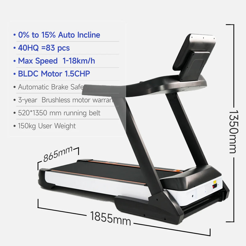 New Design Treadmill Display Screen 1 - 18km/h Automatic - View 3 | SAMAG