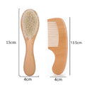 Wooden Baby Hair Brush Comb Soft Baby Bath Brush Clean Hair Body Gentlely Newborn Protect Shower Infant Wash Care Tool