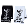 Funny Kitchen Dish Towel Set Absorbent Quick Dry Cloth Dish Tea Towels Reusable Bar Hand Dishcloths Decor for Home Supplies