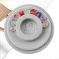 1PC 8.5-10.3cm Flocked Bead Board Bracelet Beading Organizer Artistry Tray Design Tool For DIY Jewelry Handmade Making Tools