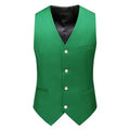 Vest Mens Fashion Casual High Quality Solid Color Slim Large Size Business Office Waistcoat Men Groom Wedding Dress Suit Vests