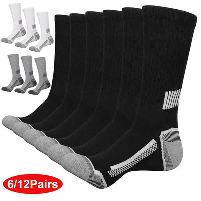 12Pairs of MEN'S Sports Socks, Sweat Absorbing | SAMAG