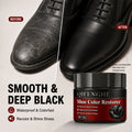 Leather Shoe Repair Cream, Black Dye Restorer for Fading & Scratches, Waterproof Polish for Daily Casual Shoes