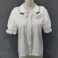 Japanese Lolita Style Lace Ruffles Blouses Summer Women - View 7 | SAMAG