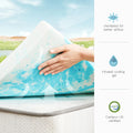 JHK 4 Inch Gel Memory Foam Mattress Topper Full Size Cooling Mattress Soft and Breathable Bed Topper School Bedroom Furniture