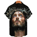 God Jesus Mary Hawaiian Shirts For Men's Crucified | SAMAG